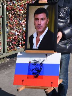 акция памяти Немцова в Кельне